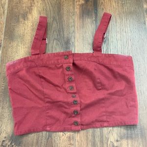 Maroon crop top